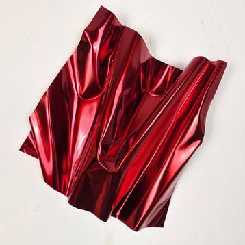 José Soler Art - Steel Silk. Red (Wall Sculpture)
