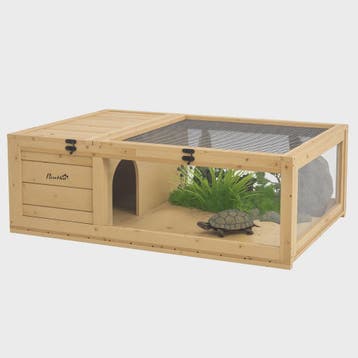 Houten Schildpaddenverblijf met Gaasdak en Verwijderbare Zij, Dieren en Toebehoren, Verzenden, Nieuw