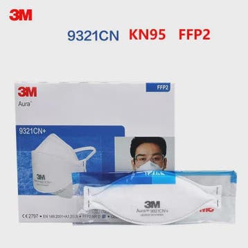 3M Aura 9321CN+ KN95 FFP2 Mondkapje - Bescherming tegen fijn, Verzenden, Nieuw