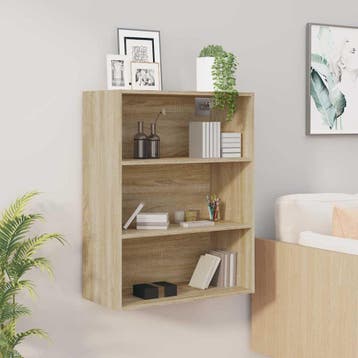 vidaXL Hangkast 69,5x32,5x90 cm sonoma eikenkleurig, Minder dan 50 cm, Verzenden, Nieuw, Minder dan 100 cm