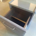 Hocker met lade en glazen plaat, Ophalen, Minder dan 45 cm, Nieuw, Minder dan 55 cm