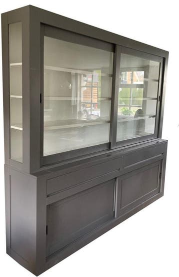 Design buffetkast grijs Petten 240cm, Ophalen of Verzenden, Nieuw