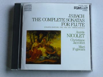 Bach - The Complete Sonatas for Flute / Aurele Nicolet (deno, Ophalen of Verzenden, Zo goed als nieuw
