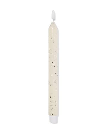 HEMA Led-dinerkaars 2.3x29cm glad spikkel ivoor, Verzenden, Nieuw