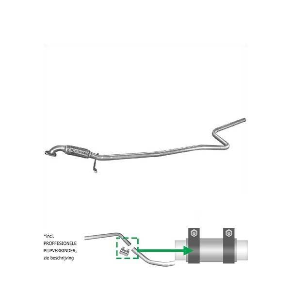 Middenpijp Uitlaat Fusion 1.4, Auto-onderdelen, Uitlaatsystemen, Verzenden