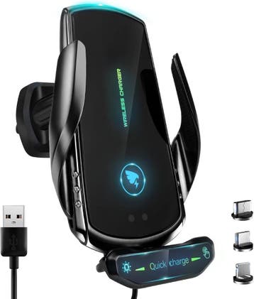Auto Telefoonhouder Zwart - 28% Korting, Ophalen of Verzenden, Nieuw, Auto