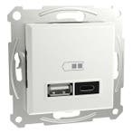 Stopcontact met USB | Schneider Electric | Asfora, Verzenden, Nieuw
