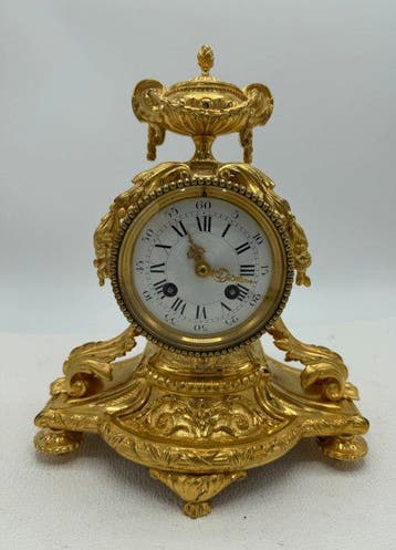 Klok Louis XV - Verguld brons - 1850-1900 - S. Marti Med. de, Antiek en Kunst