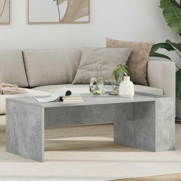 vidaXL Salontafel Beton Grijs 95 x 50 x 34 cm Bewerkt hout, Huis en Inrichting, Tafels | Salontafels, Verzenden, Nieuw, Overige houtsoorten