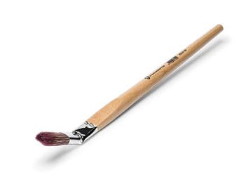 Gebogen lyonse penseel synthetisch met deels varkenshaar Sta, Ophalen of Verzenden, Nieuw