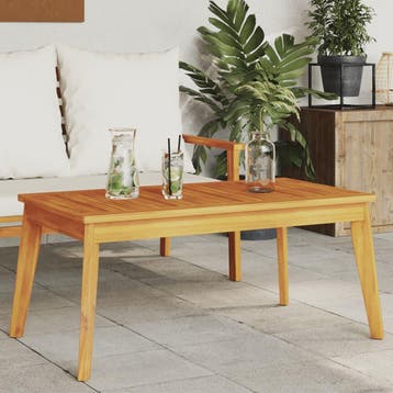 vidaXL Tuintafel 100x55x45 cm massief acaciahout, Verzenden, Nieuw, Hardhout