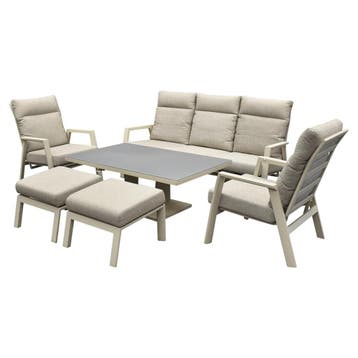 Barolo New York stoel bank dining loungeset 6 delig, Ophalen of Verzenden, Nieuw