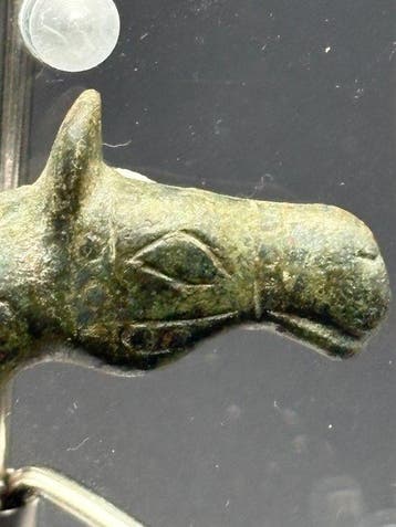 Oud-Romeins, Keizerrijk Brons Paardenhoofd - 23 mm (Zonder