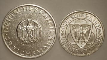 Duitsland, Weimar Republiek 5 Reichsmark,/3 Reichsmark
