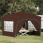 vidaXL Pop-up partytent 290 x 290 x 245 cm Bruin, Verzenden, Nieuw, Partytent