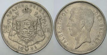 20 Francs 1931 Belgie-koenigreich Albert I 1909-1934, Verzenden