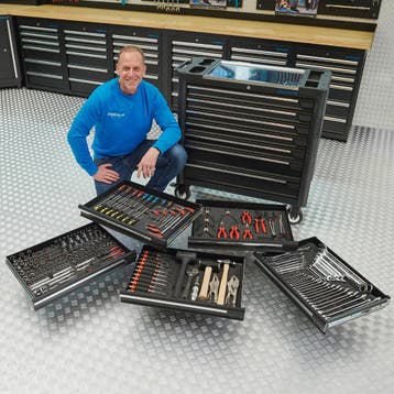 Datona Gereedschapswagen XL + Mach V - Datona - Zwart, Doe-het-zelf en Verbouw, Ophalen of Verzenden, Nieuw