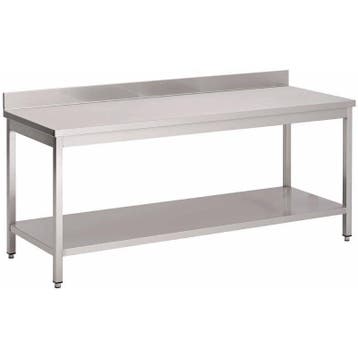 RVS Werktafel met Onderblad | 8 Afmetingen HorecaTraders, Verzenden, Nieuw in verpakking