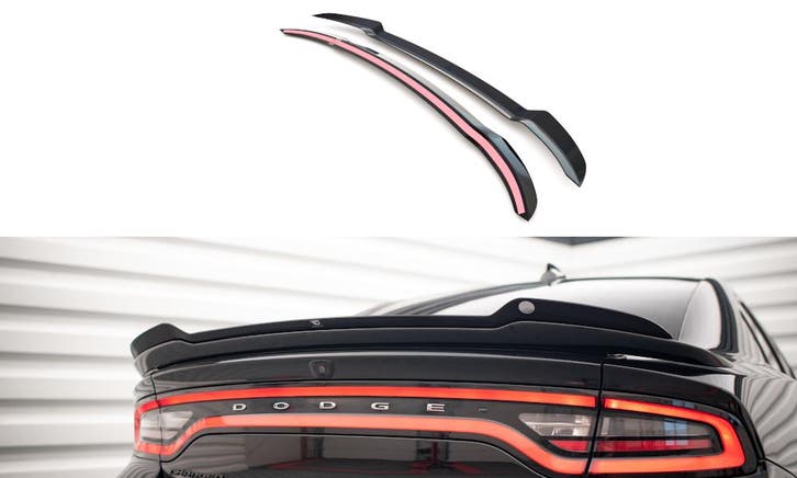 Spoiler Dodge Charger SRT MK7 FL Maxton Glans Zwart, Auto-onderdelen, Carrosserie en Plaatwerk, Ophalen of Verzenden