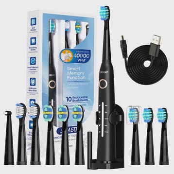 Seago Elektrische Tandenborstel met 10 Opzetborstels - USB O, Verzenden, Nieuw