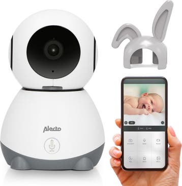 Alecto Wifi Babyfoon met Camera en App - beweegbaar - Wit, Verzenden, Zo goed als nieuw