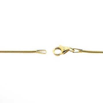 Gouden slangenschakel ketting, Ophalen of Verzenden, Gebruikt, Goud, Goud