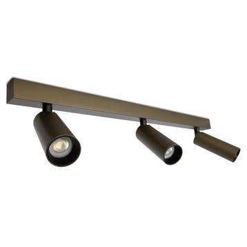 Vigo 3-lichts Opbouwspot Brons Binnenverlichting, Verzenden, Nieuw, Plafondspot of Wandspot