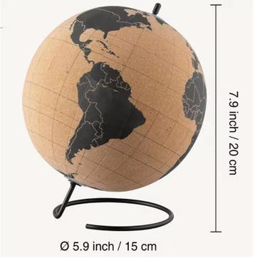 Kurken Wereldbol Prikbord Globe Decoratie voor Bureauen Reiz, Verzenden, Nieuw
