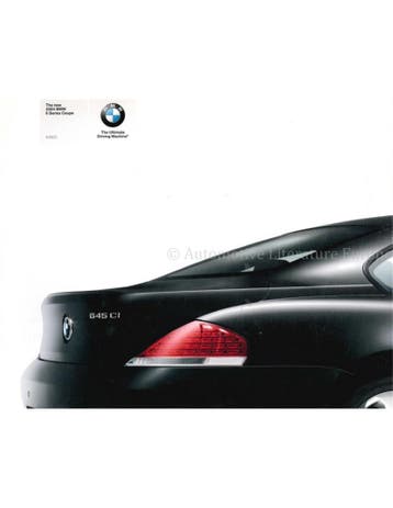 2003 BMW 6 SERIE COUPÉ BROCHURE ENGELS (USA), Nieuw, BMW, Author