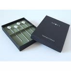 Anovi Tapasprikkers met Schelpmotief – 4 Stuks – Ambacht, Ophalen of Verzenden, Nieuw, Zilver, Bestekset