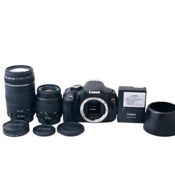 Canon EOS Kiss X5 Digital SLR Camera Double Zoom Lens Set EF, Nieuw