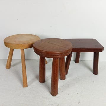 Kruk - Beuken, Eik - Drie melk-krukjes