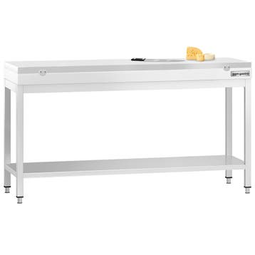 GGM Gastro | RVS werktafel PREMIUM - 2000x600mm - met |, Verzenden, Nieuw in verpakking, Meubilair