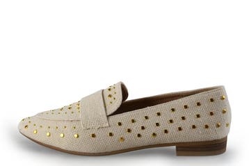DSTRCT Instappers in maat 38 Beige, Kleding | Dames, Schoenen, Verzenden, DSTRCT, Zo goed als nieuw, Instappers