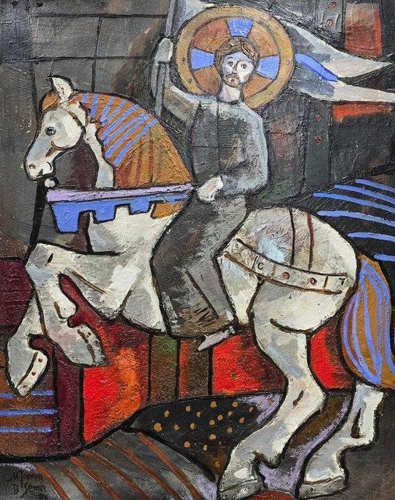 Miquel Torner de Semir (1938) - NO RESERVE - Caballo y, Antiek en Kunst, Kunst | Schilderijen | Klassiek
