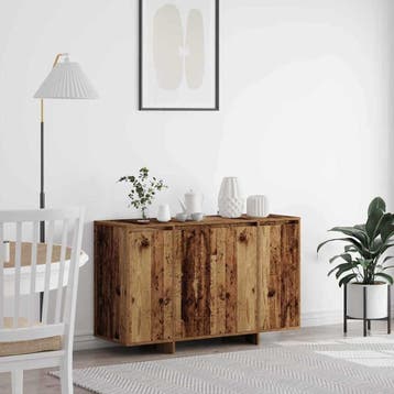 vidaXL Dressoir Oudhout 120 x 41 x 75 cm Bewerkt hout, Huis en Inrichting, Kasten | Dressoirs, Verzenden, Nieuw, Overige houtsoorten