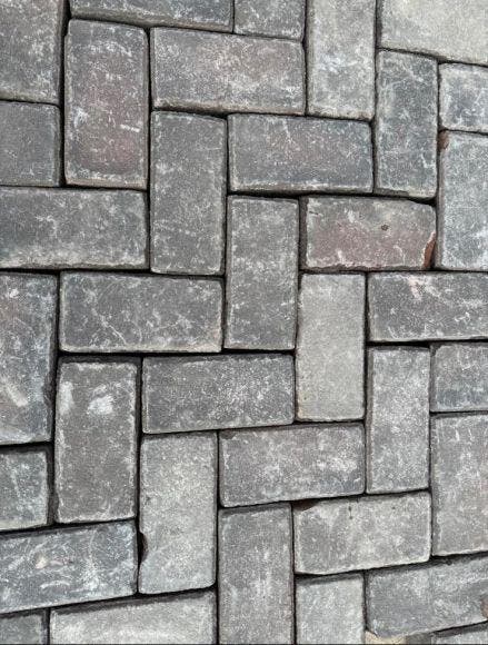 Oude gebakken keiformaten Veendam (op pallets), Tuin en Terras, Tegels en Klinkers, Ophalen of Verzenden