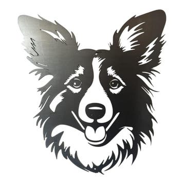 Sheltie van Cortenstaal – Tuindecoratie 363x274x2 mm, Verzenden, Nieuw
