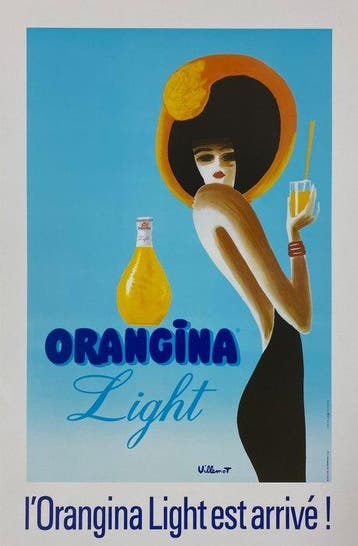 Bernard Villemot - LOrangina Light est arrivé! (Linen