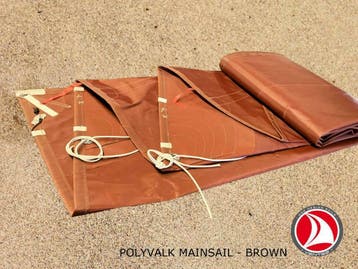Ventoz Polyvalk Zeil (Valk grootzeil) BRUIN nieuw!, Watersport en Boten, Zeilen en Zeiltoebehoren, Verzenden, Nieuw, 3 tot 6 meter