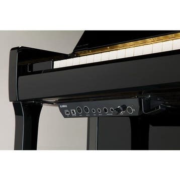 Kawai K-300 AURES2 E/P chroom silent piano, Nieuw, Zwart, Piano
