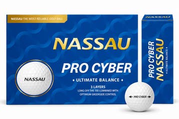Nassau Pro Cyber - golfballen onbedrukt - 12 (1 doos), Ophalen of Verzenden, Nieuw