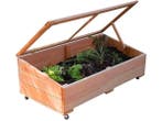 Veiling - 2x Verrijdbare Moestuinbak met plexiglas deksel 10, Tuin en Terras, Bloembakken en Plantenbakken, Nieuw