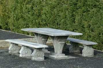 Betonnen Tuinbank, Tafel en Stoelen in meerdere kleuren, Nieuw, Overige materialen