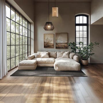Kortpolig vloerkleed Soft Zone - 140 x 200 cm, antraciet, Huis en Inrichting, Verzenden, Nieuw