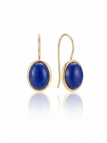 Lapis lazuli - Zilver - Oorbellen