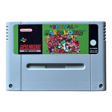 Brutal Mario World - EUR (ROMHACK) (LOSSE CASSETTE), Verzenden, Nieuw