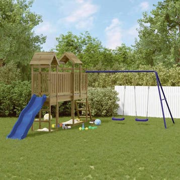 vidaXL Speelhuis geïmpregneerd grenenhout, Verzenden, Nieuw