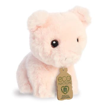 Pluche varken knuffel - zacht - 13 cm - biggetje, Verzenden, Nieuw