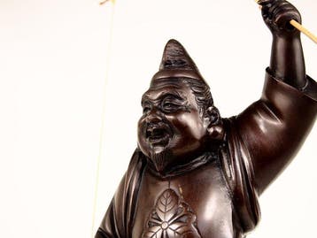 Brons - Eizan  - Ebisu , een godheid die geassocieerd